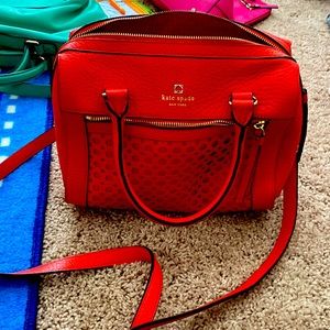 Red Kate Spade Purse. Like New, used once. No marks/scratches.